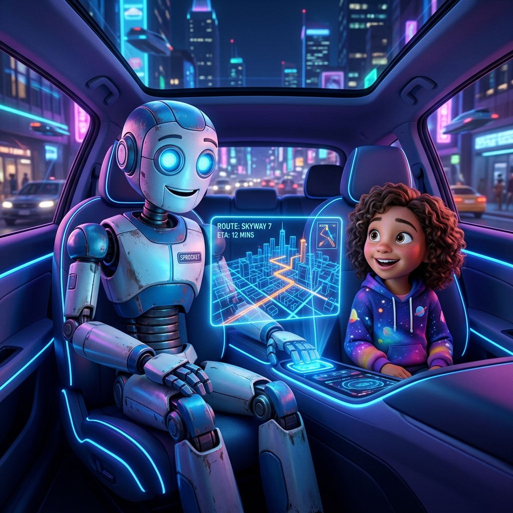Self-Driving Cars Illustration